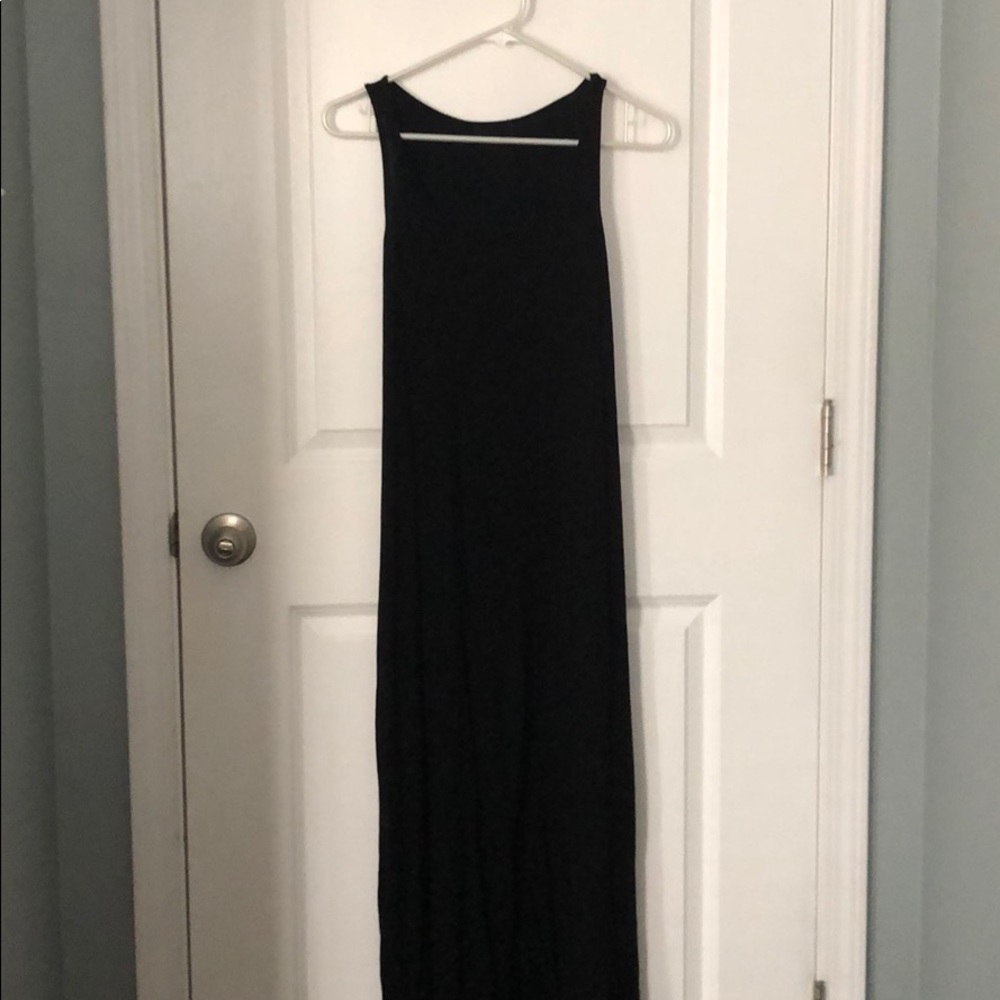 Black maxi dress